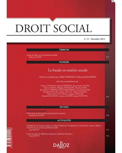 Revue Droit Social