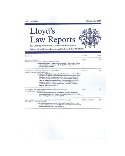 Lloyd's Law Reports: Online + Complimentary Print