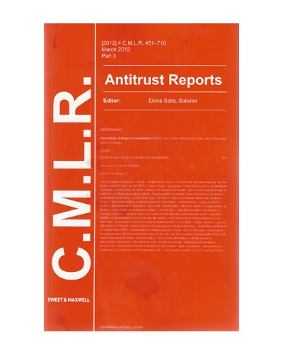 Common Market Law Reports - Antitrust Reports: Issues Only
