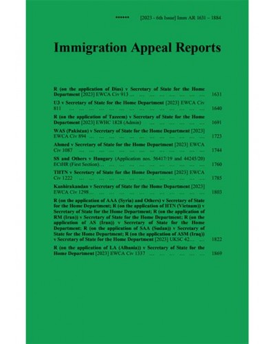 Immigration Appeals Reports