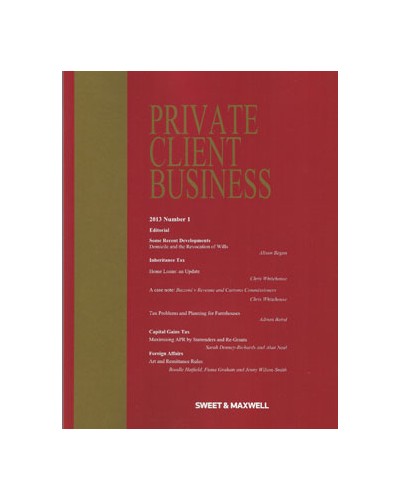 Private Client Business: Issues Only