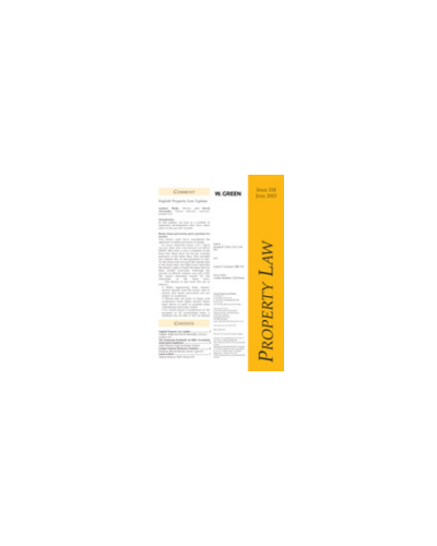 Green's Property Law Bulletin