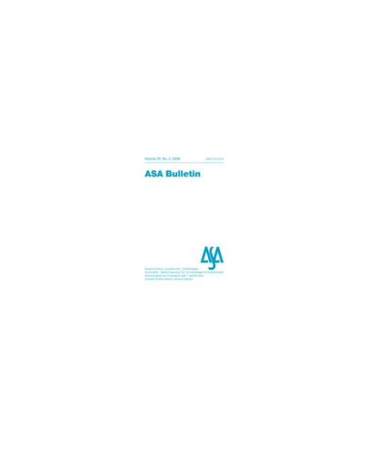ASA Bulletin: Print Only