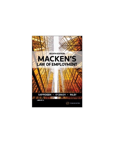 Macken′s Law of Employment, 8th Edition