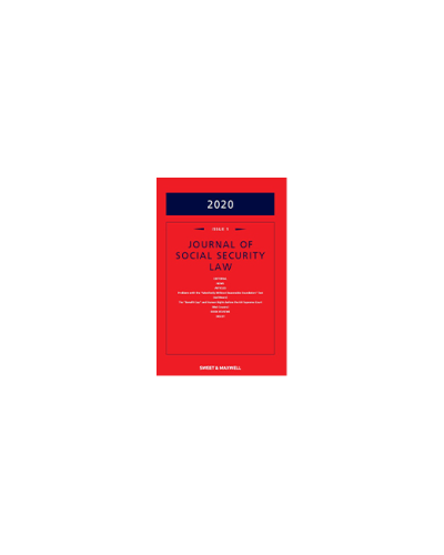 Journal of Social Security Law: Issues Only