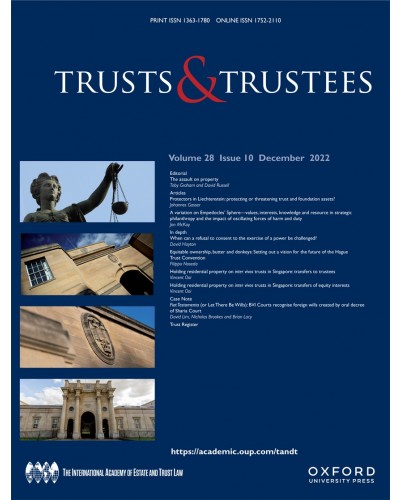 Trusts and Trustees: Journal - Print + Online
