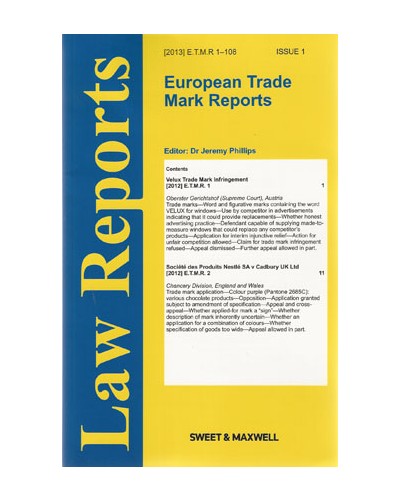 European Trade Mark Reports: Issues Only