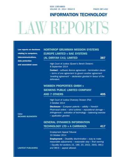 Information Technology Law Reports