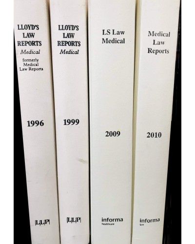 Medical Law Reports: Bound Volumes Only