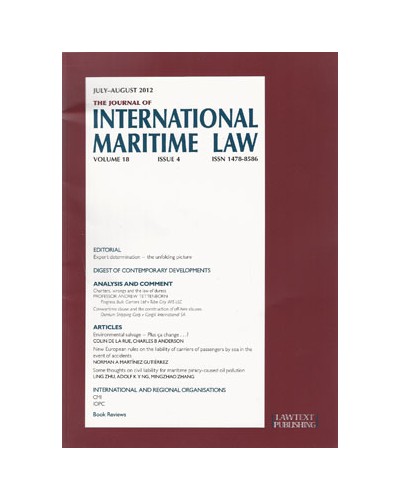 The Journal of International Maritime Law: Issues Only