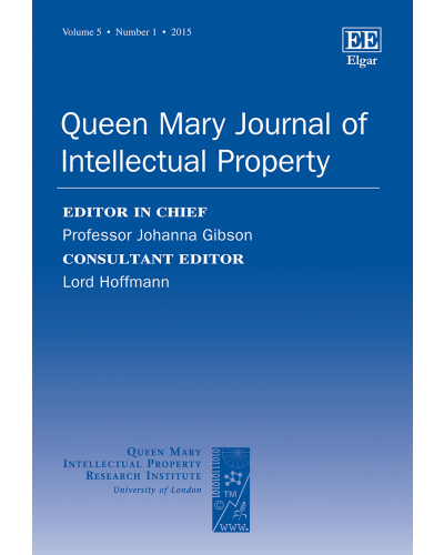 Queen Mary Journal of Intellectual Property: Print + Online