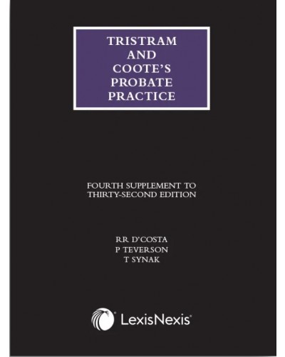 Tristram and Coote's Probate Practice, 32nd Edition (4th Supplement only)	