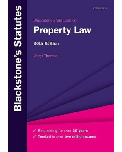 Blackstone's Statutes on Property Law 30th Edition