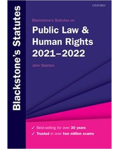 Blackstone's Statutes on Public Law and Human Rights 2021-2022