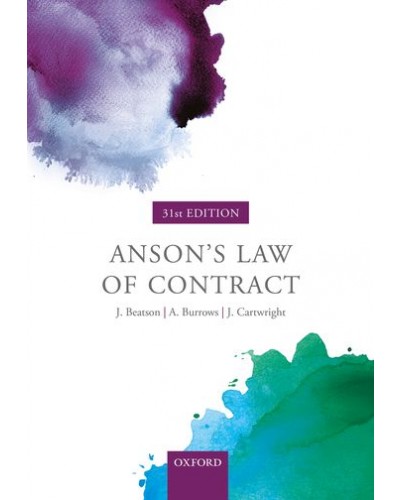 Anson's Law of Contract 31st ed
