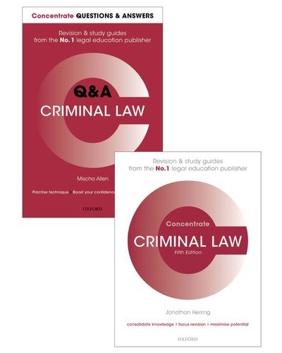 Criminal Law Revision Pack: Q&A and Concentrate