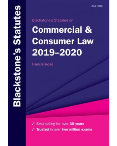 Blackstone's Statutes on Commercial & Consumer Law 2019-2020