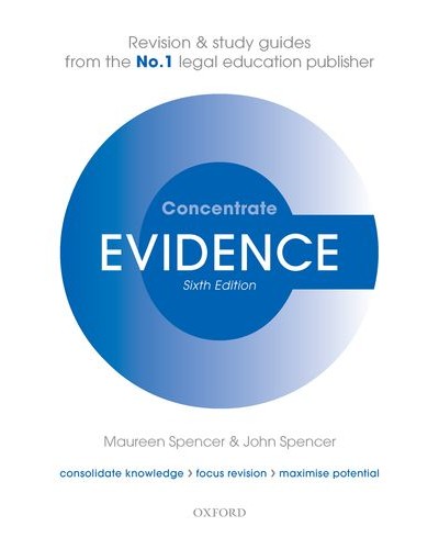 Concentrate: Evidence - Revision and Study Guide 6th Edition