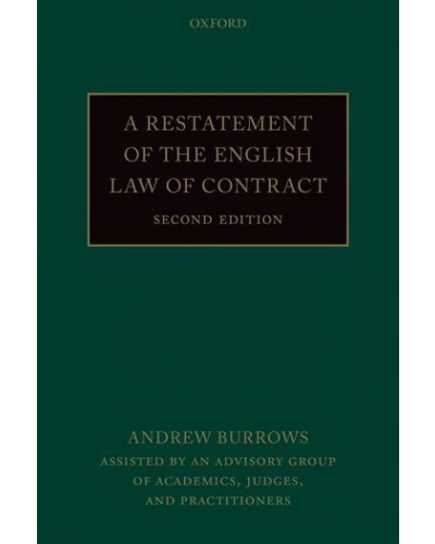 A Restatement of the English Law of Contract, 2nd Edition
