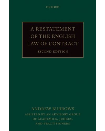 A Restatement of the English Law of Contract 2nd Edition