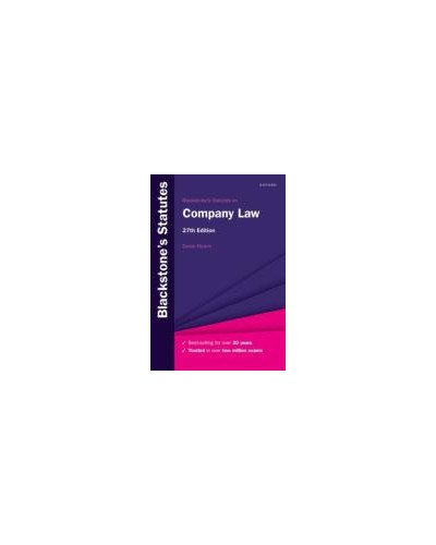 Blackstone's Statutes on Company Law 27th Edition