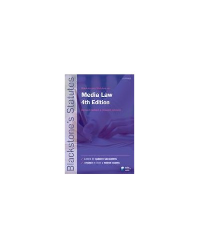 Blackstone's Statutes on Media Law, 4th Edition