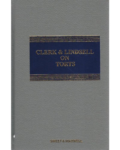 Clerk & Lindsell On Torts, 20th edition (Mainwork + 3rd Supplement)