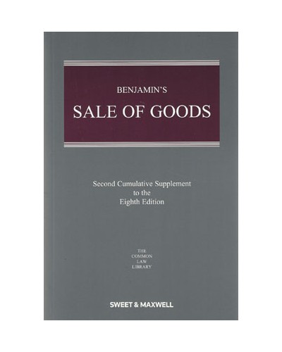Benjamin's Sale of Goods, 8th Edition (2nd Supplement only)