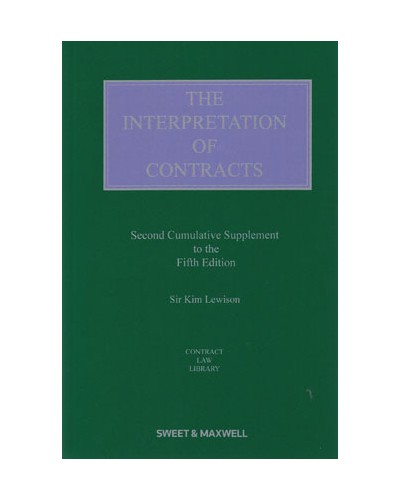 The Interpretation of Contracts, 5th Edition (2nd Supplement only)