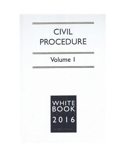 The White Book Service 2016: Civil Procedure Volumes 1 & 2