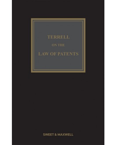Terrell on the Law of Patents 18th Edition with 3rd Supplement