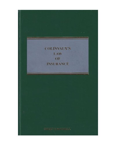Colinvaux's Law of Insurance 11th Edition with 2nd Supplement