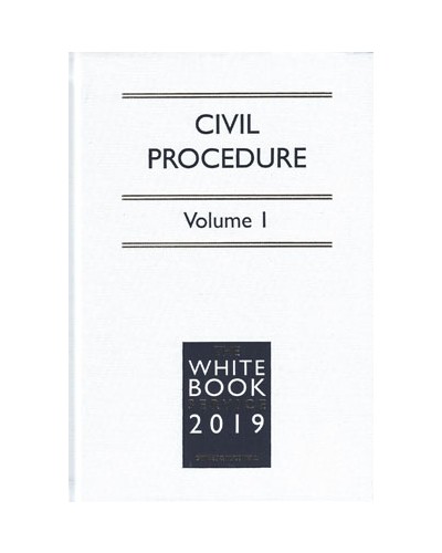 The White Book Service 2019: Civil Procedure Volumes 1 & 2