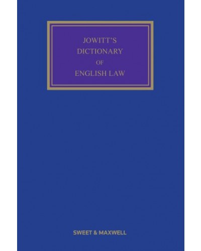 Jowitt's Dictionary of English Law 5th Edition