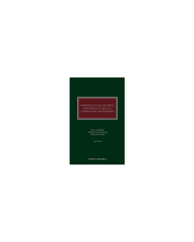 Contractual Duties: Performance, Breach, Termination and Remedies 3rd Edition