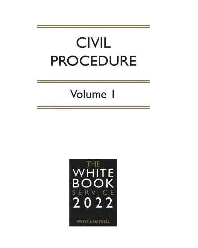 The White Book Service 2022: Civil Procedure Volume 1 only