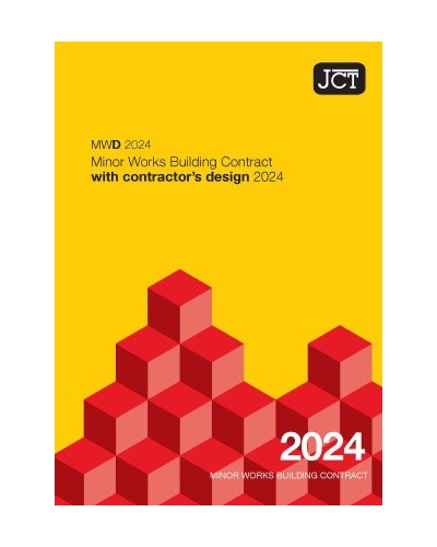 JCT Minor Works Building Contract with Contractor's Design 2024 (MWD)