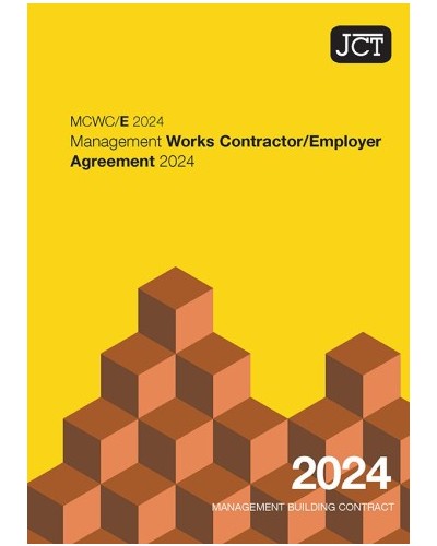 JCT Management Works Contractor / Employer Agreement 2024 (MCWC/E)