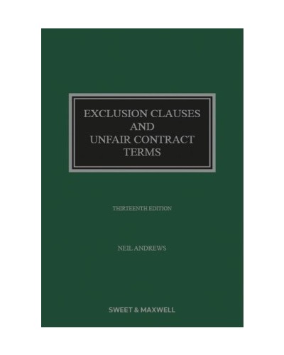 Exclusion Clauses and Unfair Contract Terms, 13th Edition