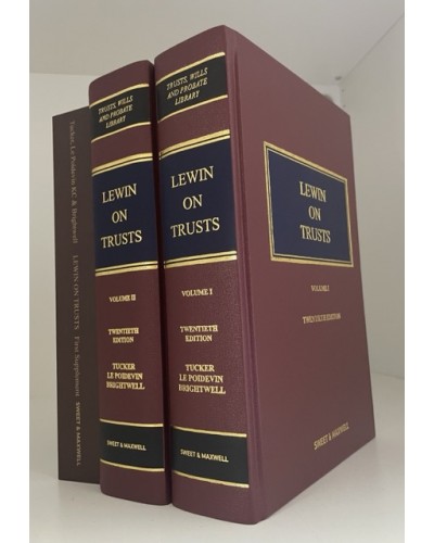 Lewin on Trusts, 20th Edition (Mainwork + 1st Supplement)