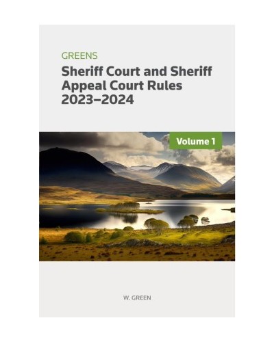 Greens Sheriff Court and Sheriff Appeal Court Rules 2023-2024