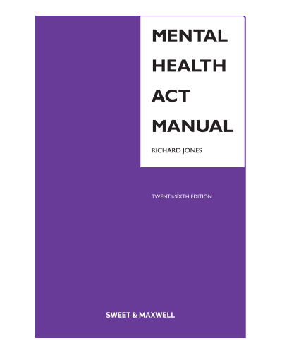 Mental Health Act Manual 26th Edition