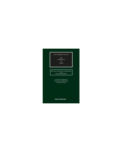 Dicey, Morris & Collins The Conflict of Laws 16ed: 2nd Supplement