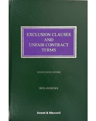 Exclusion Clauses and Unfair Contract Terms, 14th Edition
