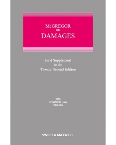 McGregor on Damages 22nd Edition (1st Supplement only)