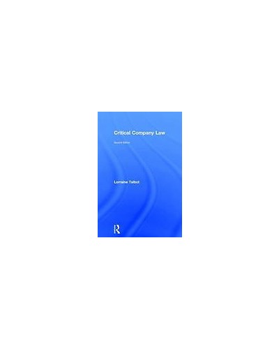 Critical Company Law 2nd Edition