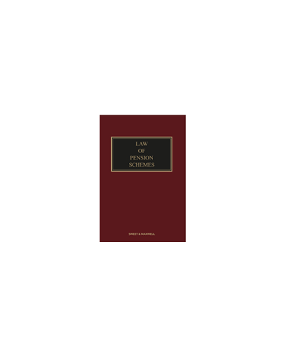 Sweet and Maxwell's Law of Pension Schemes Looseleaf