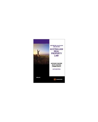 Australian Real Property Law 6th Edition