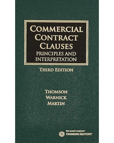 Commercial Contract Clauses: Principles and Interpretation, 3rd Edition