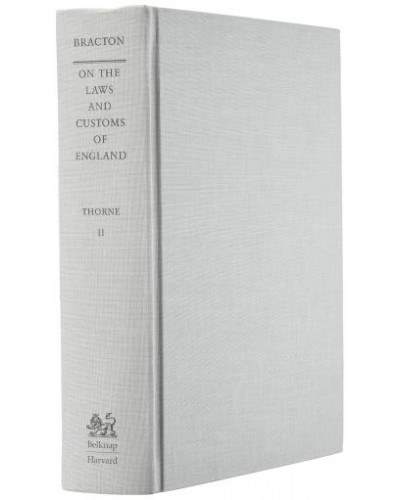 On the Laws and Customs of England: Volume 2 (1968 Reprint)
